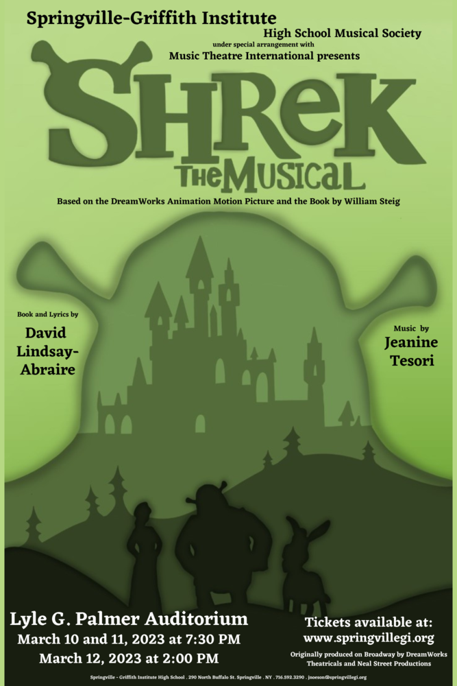 SHREK The Musical Tickets SpringvilleGriffith Institute