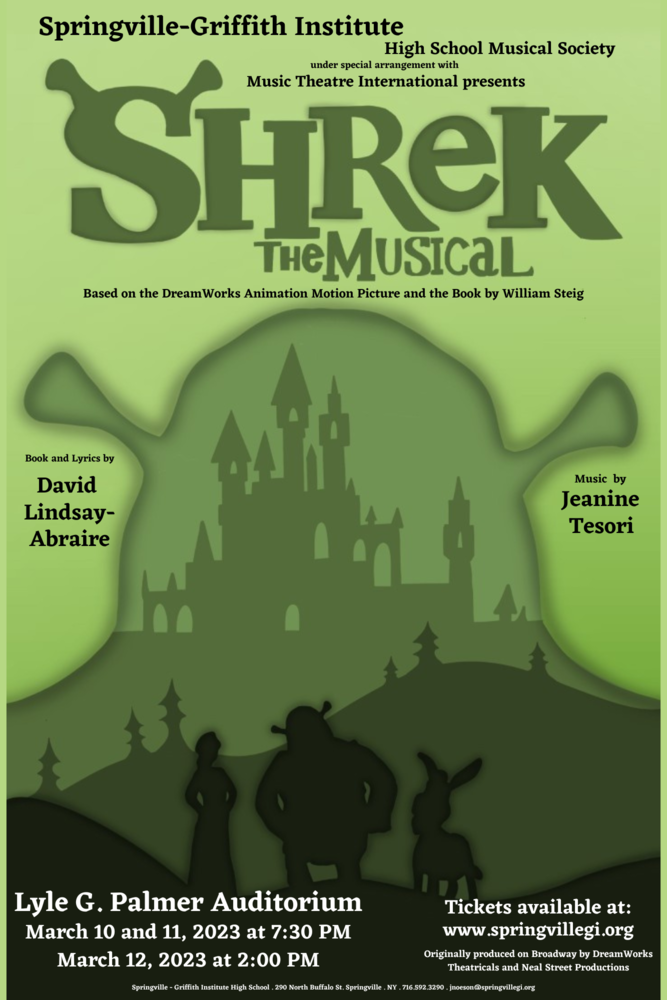 SHREK The Musical Tickets Springville High