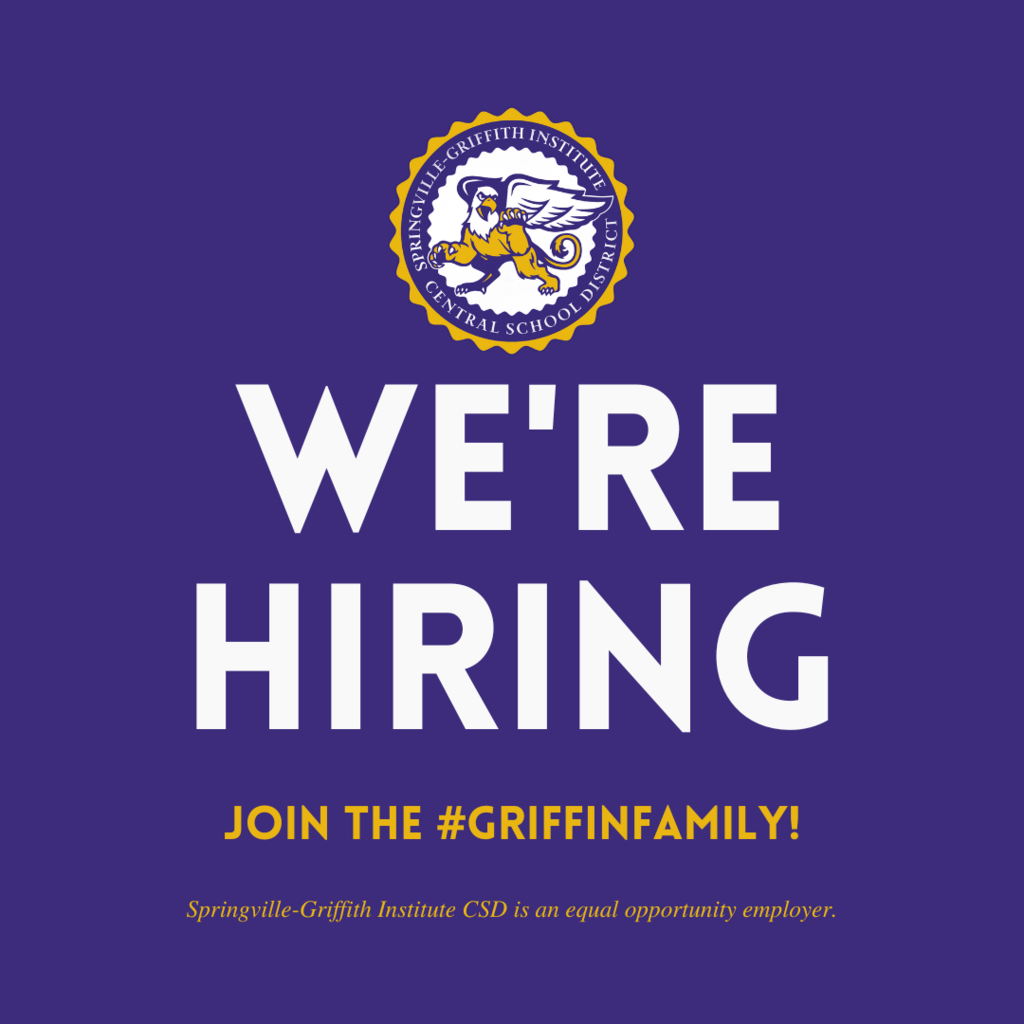 We're Hiring. Join The #GriffinFamily!